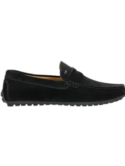 Leren mocassins zwart