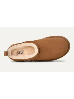 Leren pantoffels "Classic Micro" lichtbruin