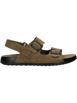 Leren sandalen beige
