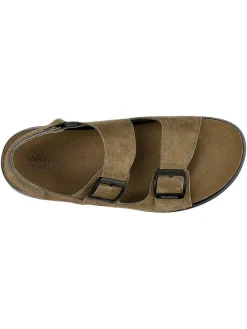 Leren sandalen beige