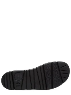 Leren sandalen "Oruga" zwart