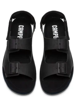 Leren sandalen "Oruga" zwart