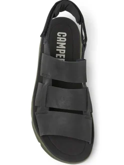 Leren sandalen zwart