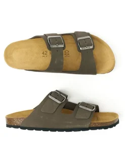 Leren slippers 