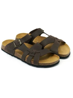 Leren slippers 