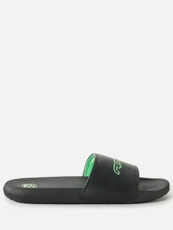 Leren slippers "Archive Y2K" zwart