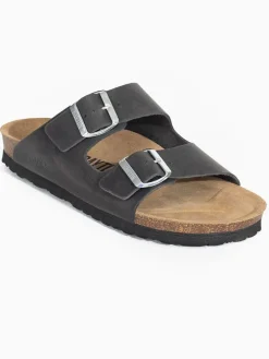 Leren slippers 