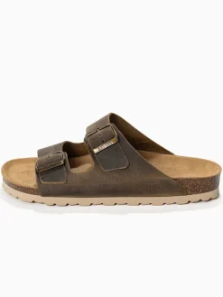 Leren slippers 