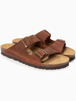 Leren slippers 