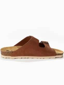 Leren slippers 
