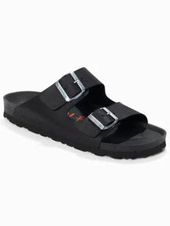 Leren slippers "Atlas" zwart