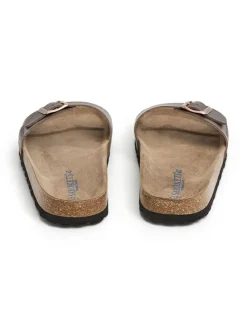 Leren slippers bruin