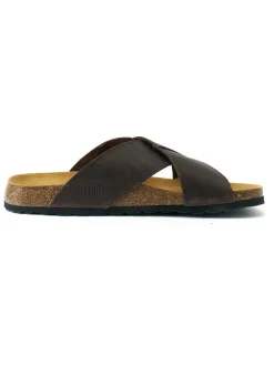Leren slippers 