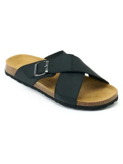 Leren slippers 