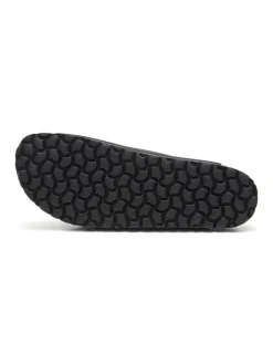 Leren slippers zwart