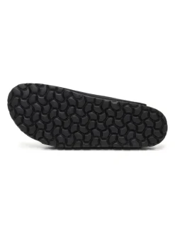 Leren slippers zwart