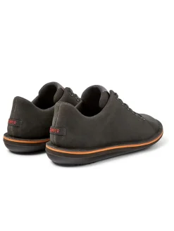 Leren sneakers antraciet