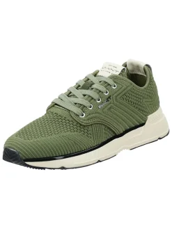 Leren sneakers "Beeker" groen