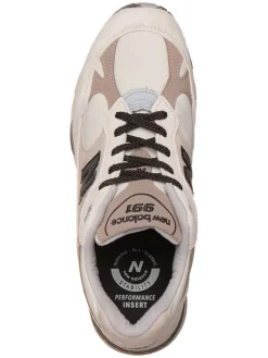 Leren sneakers "991" beige