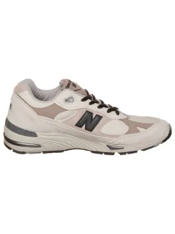 Leren sneakers "991" beige