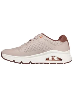 Leren sneakers beige