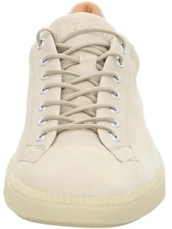 Leren sneakers beige