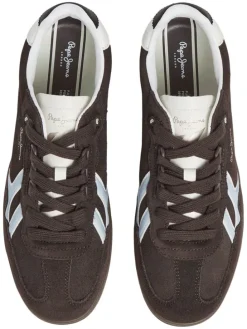 Leren sneakers bruin