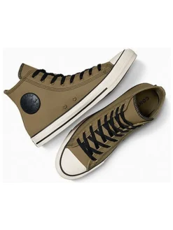 Leren sneakers "Chuck Taylor All Star Hi" kaki