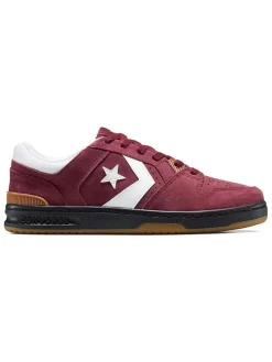 Leren sneakers "CL98" bordeaux