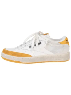 Leren sneakers "Club C Revenge" wit/geel