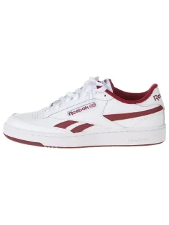 Leren sneakers "Club C Revenge" wit/rood