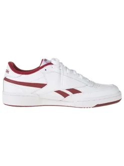 Leren sneakers "Club C Revenge" wit/rood