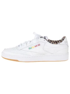 Leren sneakers "Club C 85 Vintage" wit/lichtbruin
