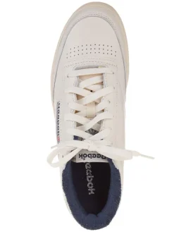 Leren sneakers "Club C 85 Vintage" crème/donkerblauw