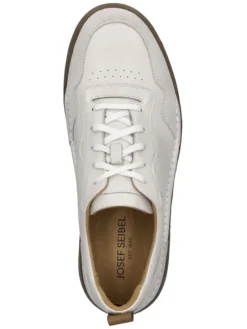 Leren sneakers crème