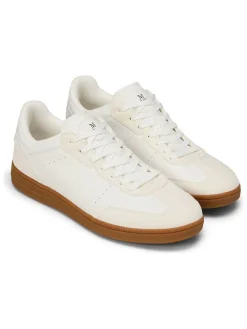 Leren sneakers crème