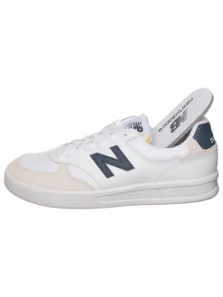 Leren sneakers "CT300" wit/donkerblauw