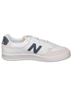 Leren sneakers "CT300" wit/donkerblauw