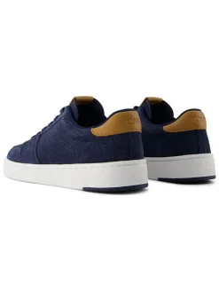 Leren sneakers donkerblauw