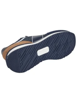 Leren sneakers donkerblauw