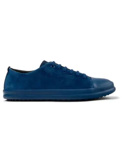 Leren sneakers donkerblauw