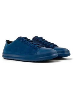 Leren sneakers donkerblauw