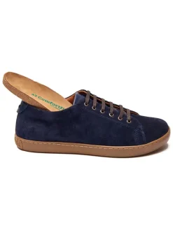 Leren sneakers donkerblauw