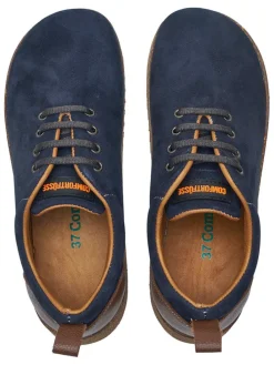 Leren sneakers donkerblauw