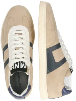 Leren sneakers "Jaxson 4" beige/wit/zwart