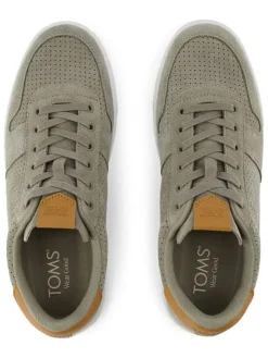 Leren sneakers kaki
