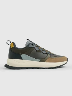 Leren sneakers meerkleurig