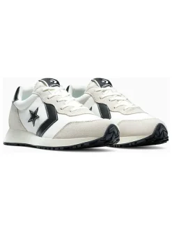 Leren sneakers "Omega" wit/beige/zwart