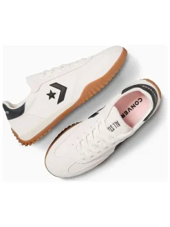Leren sneakers "Run Star" crème/zwart