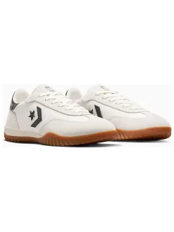 Leren sneakers "Run Star" crème/zwart